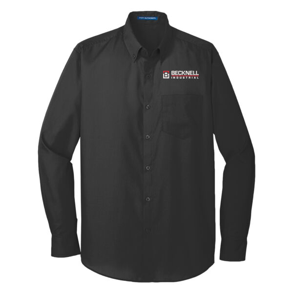    - Long Sleeve Carefree Poplin Shirt Thumbnail