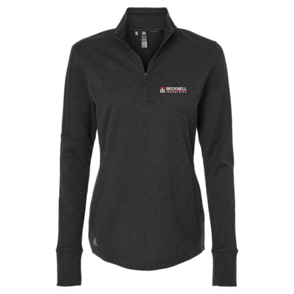    - Women's 3-Stripe Quarter-Zip Sweater Pullover Thumbnail